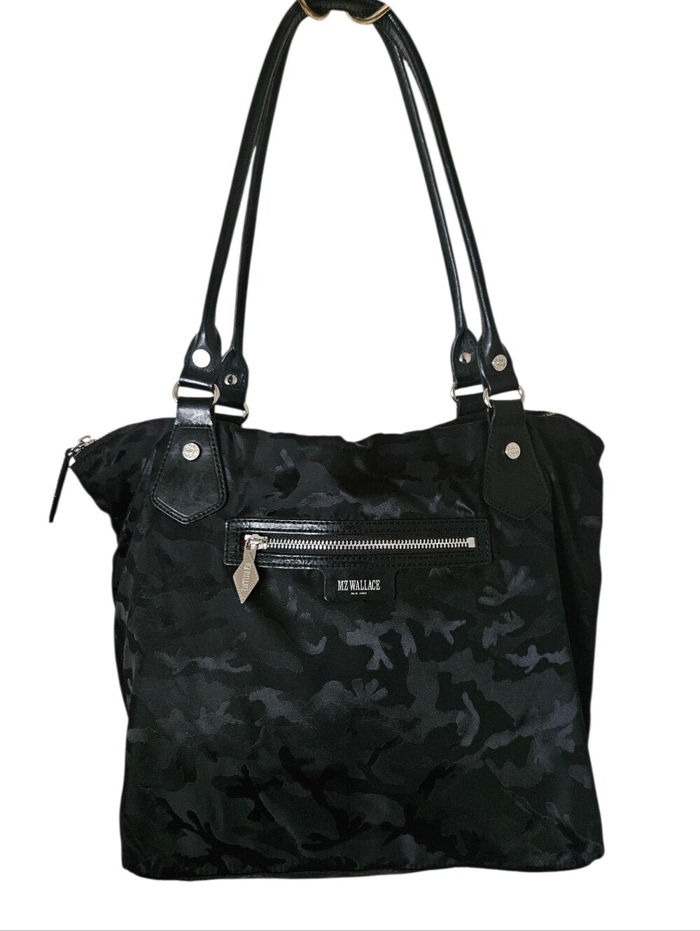 MZ Wallace Black Camo Nylon Tote